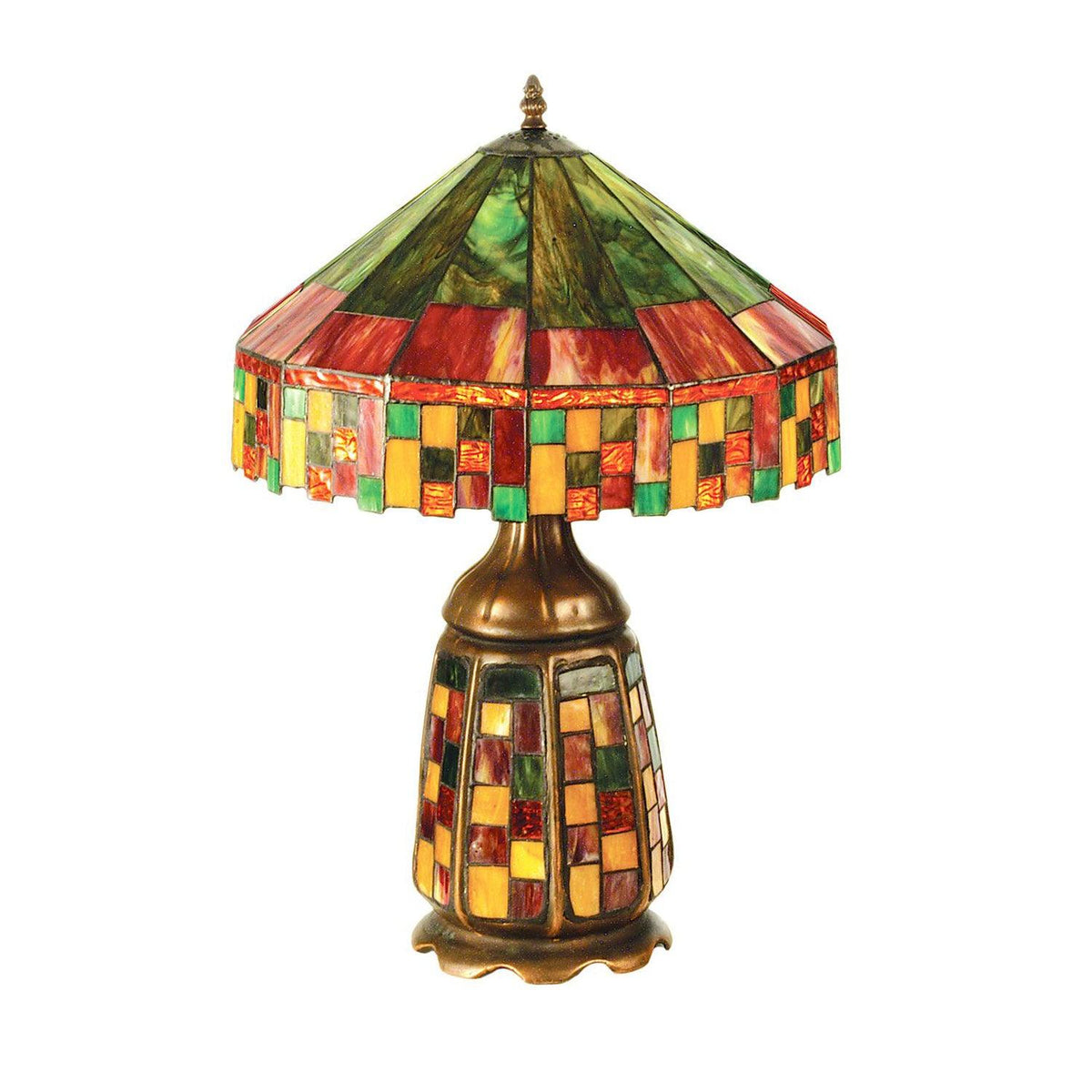 Meyda 21.5"H Cottage Lighted Base Table Lamp