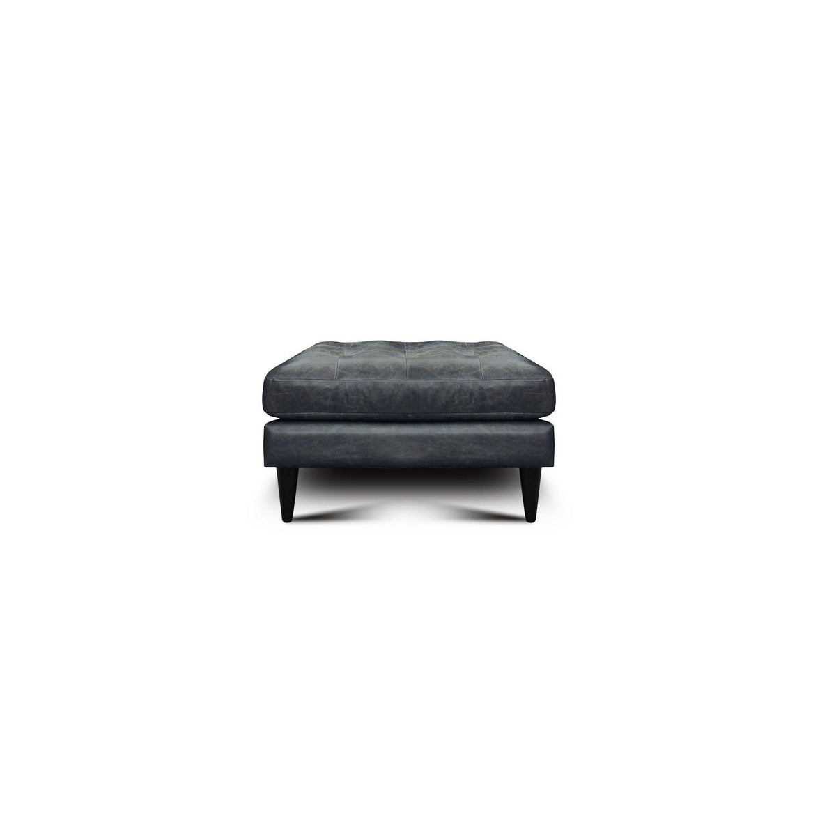 GTR Naples Gray Naples Leather Ottoman