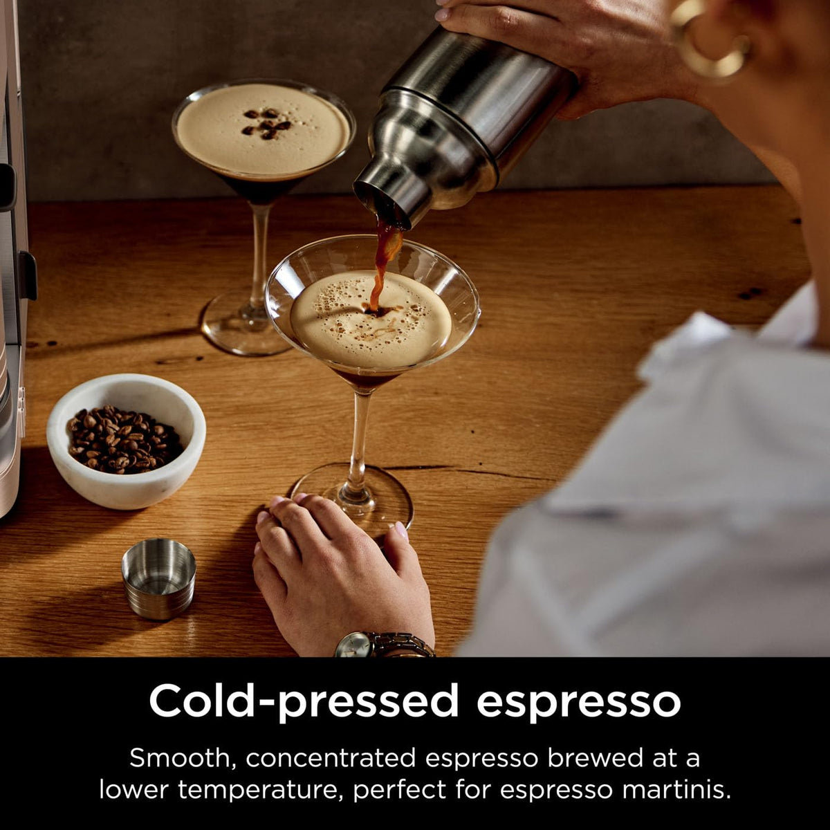 Ninja Luxe Café Pro Series 3-in-1 Espresso & Coffee Machine ES701UK, Black & Stainless Steel