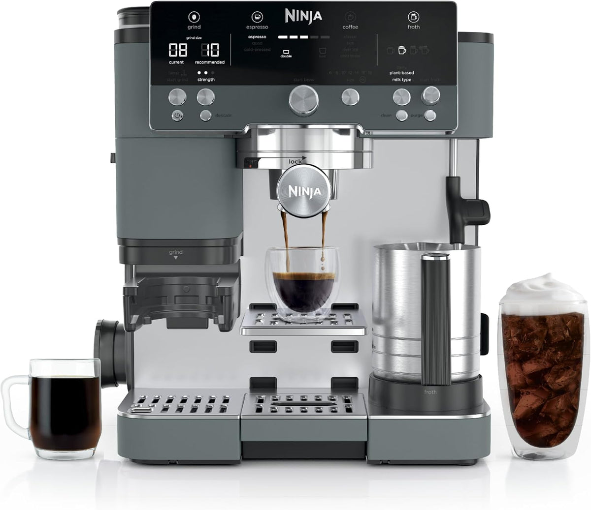 Ninja Luxe Café Premier Series - 3-in-1 Espresso Machine with Barista Assist Technology - ES601UK