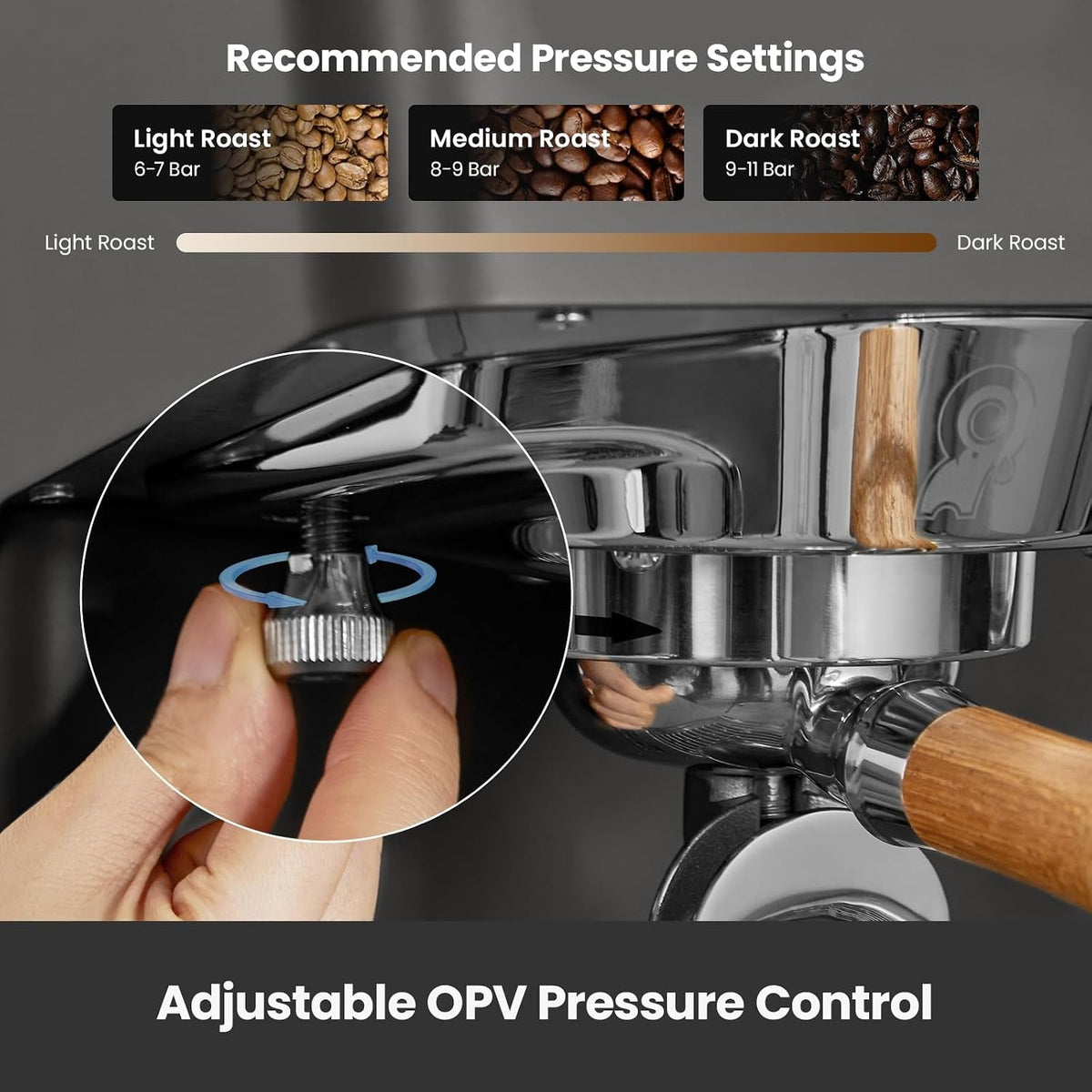 Gemilai G3028A Espresso Machine - 15 Bar with Dual PID, Adjustable OPV & Auto Milk Frother - G3028A