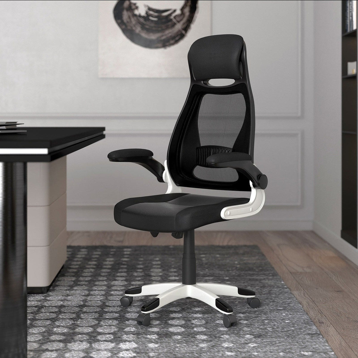 Worldwide Home Furnishings Figo-Office Chair-Black Office Chair 802-840BK