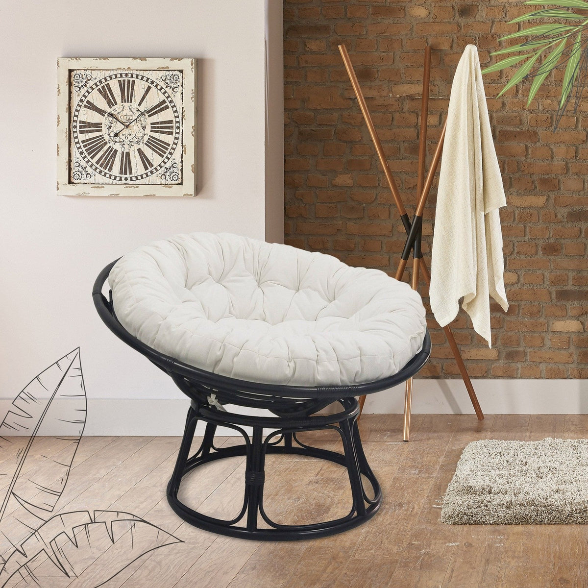 New Pacific Direct Geonna Papasan Accent Chair 9100001-B