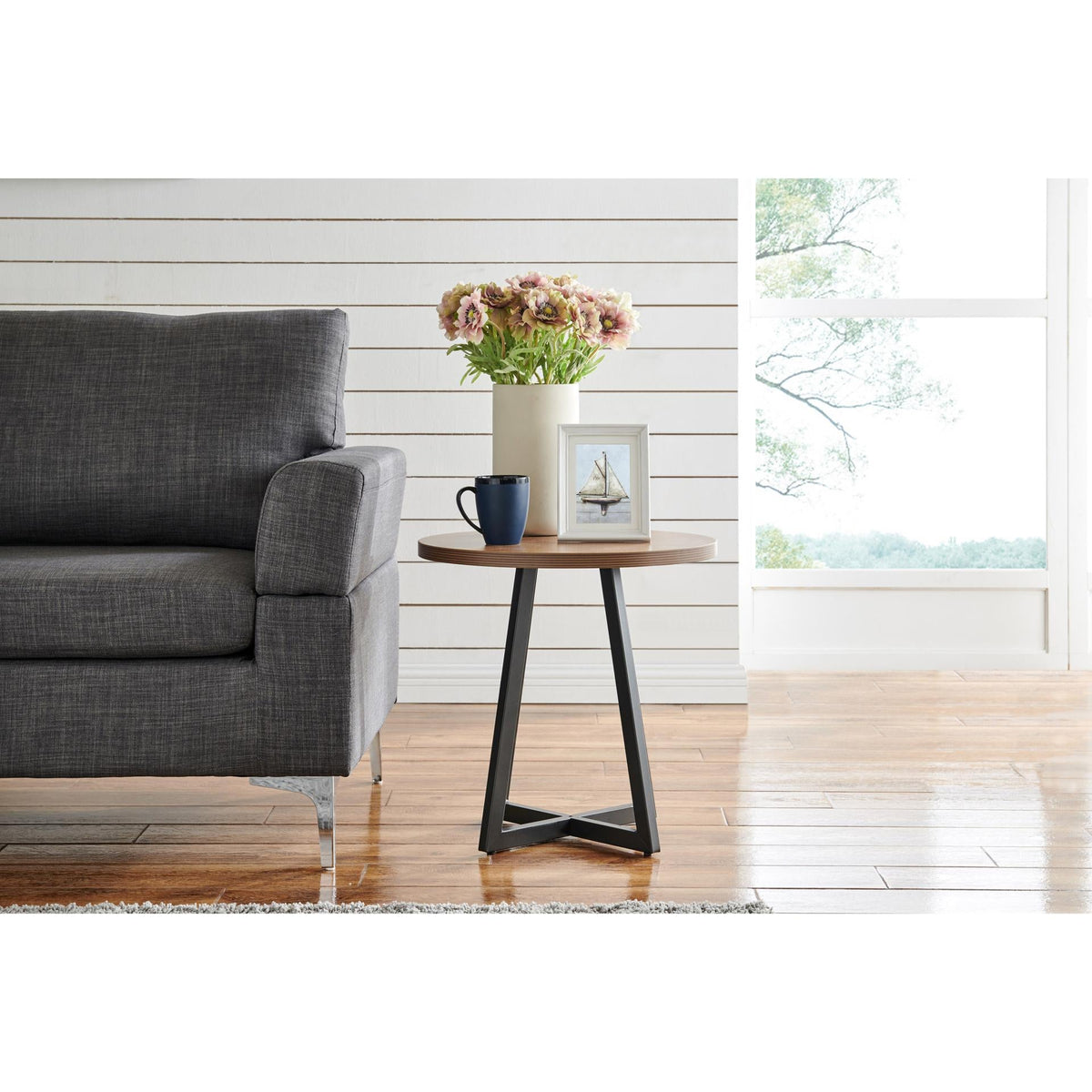 New Pacific Direct Courtdale Round End Table 9300079-546