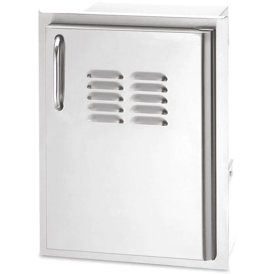 American Outdoor Grill 14 Inch Single Access Door With Tank Tray And Louvers - Vertical - Right 20-14-SSDRV