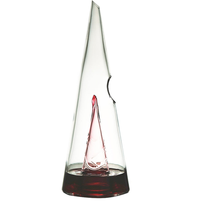 Glass Wine Decanter – Pyramid Shape