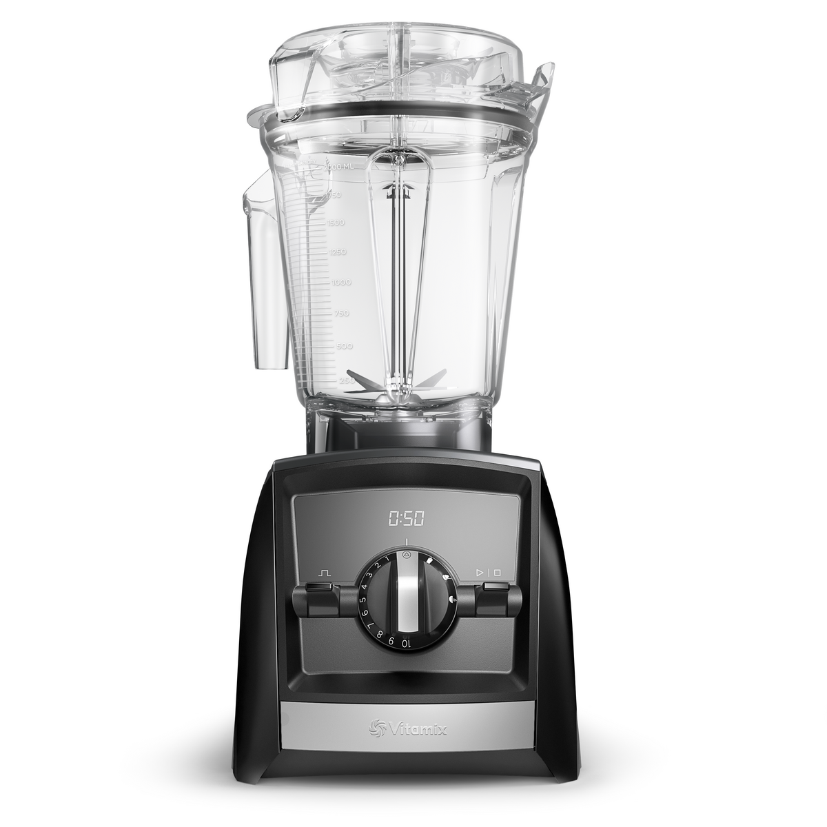 Vitamix Ascent Interlock A2500i Smart Blender, 2 Litre Container, 3 Programmes, Black