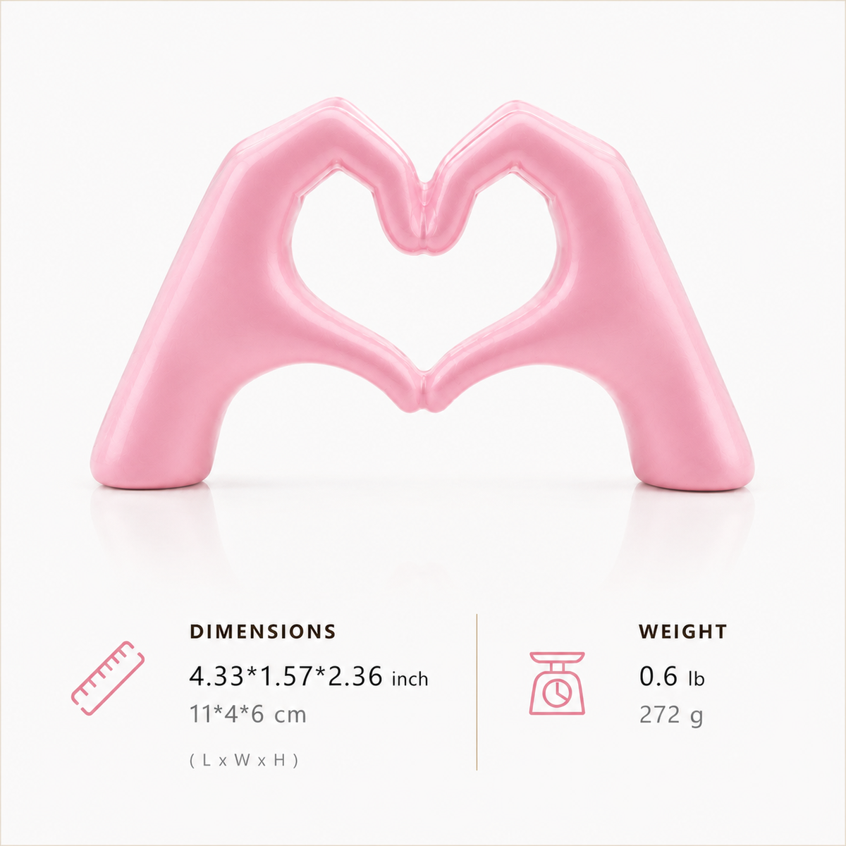 Heart Hands Sculpture
