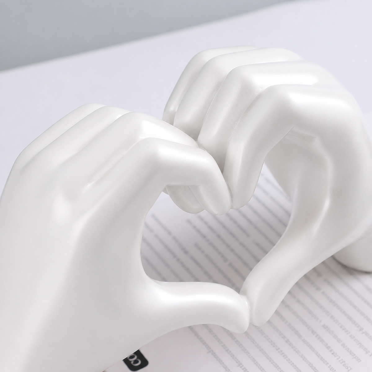 Heart Hands Sculpture