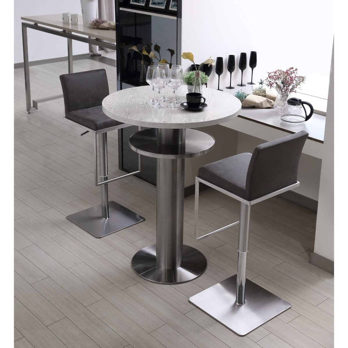 Whiteline Modern Living Clay Barstool