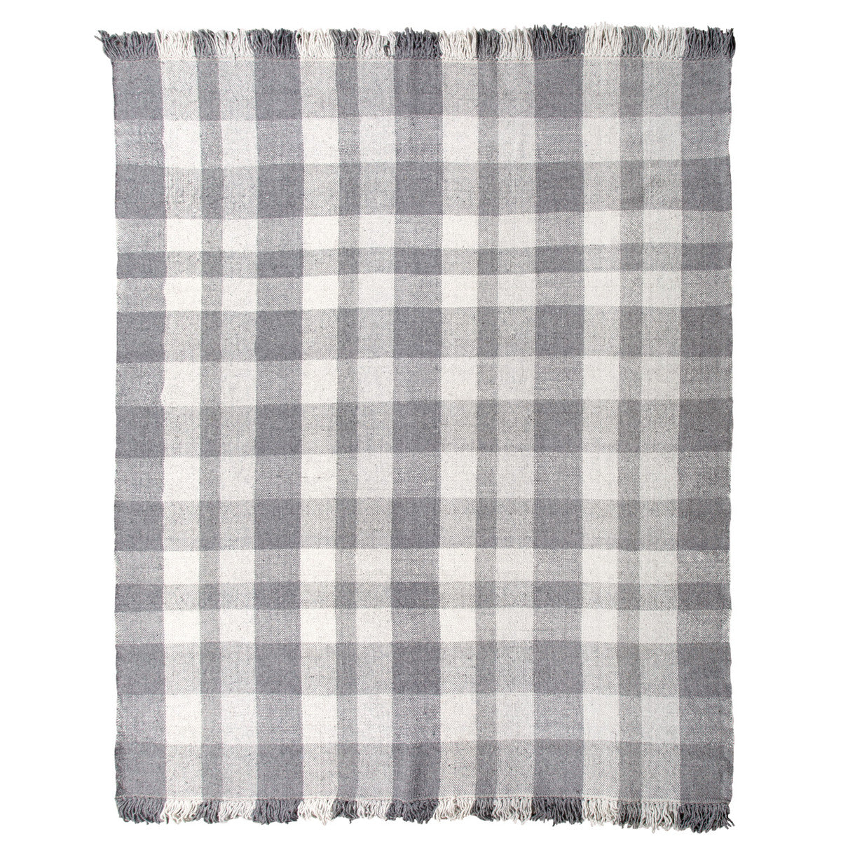 Park Hill Collection Urban Living Carrigan Plaid Wool Rug, 7'9" x 9'9" EHF06159