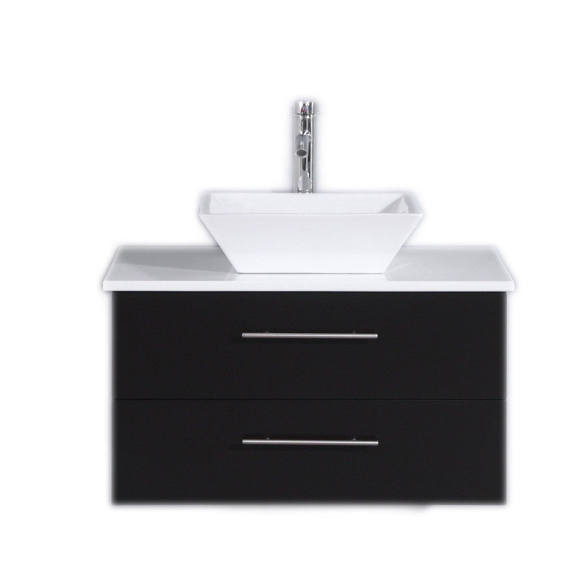 Eviva Totti Wave 30" Modern Bathroom Vanity With Countertop and Sink