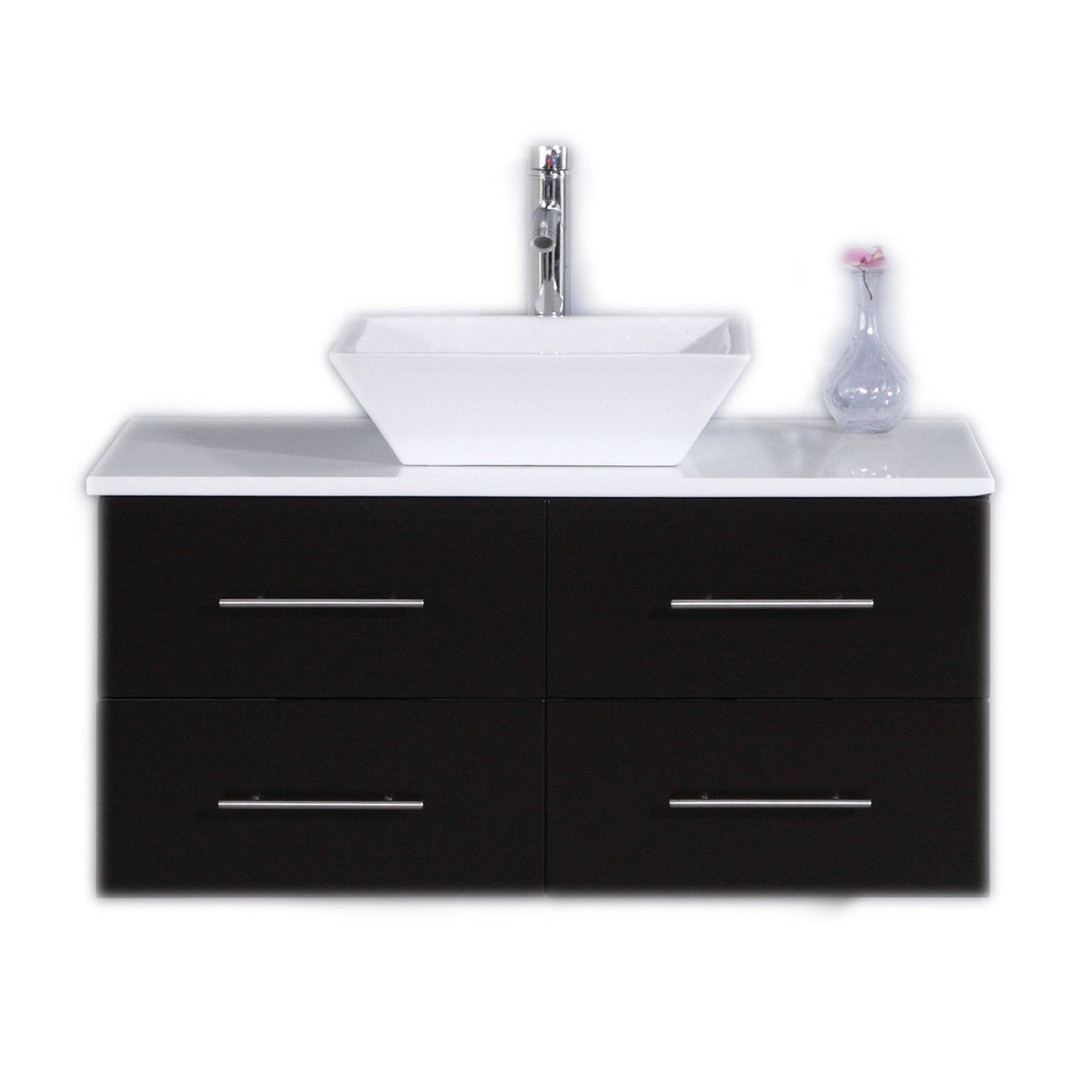 Eviva Totti Wave 36" Modern Bathroom Vanity With Countertop and Sink