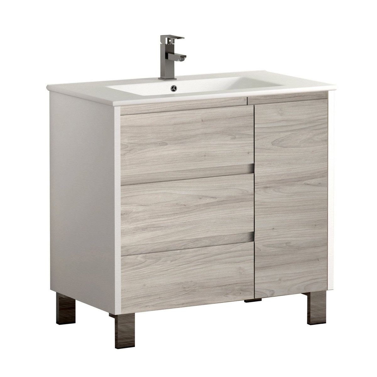Eviva Bella 32” Vanity with Porcelain Sink