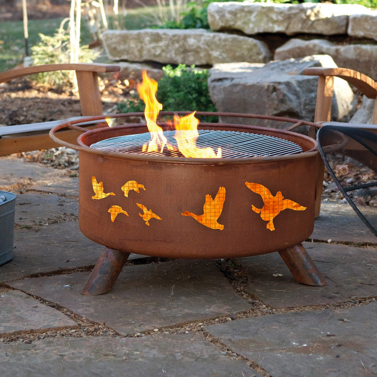 Patina Products Wild Ducks Fire Pit F114