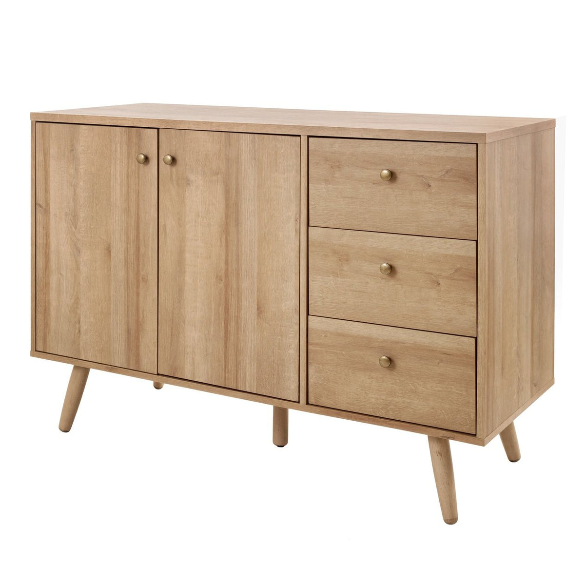 New Pacific Direct Gordon KD Sideboard 3 Drawers + 2 Doors 1340013