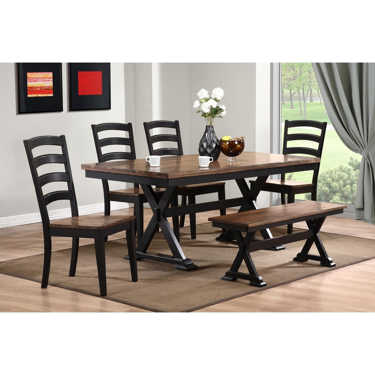 Kinger Home Conbridge 6-Pieces Indoor Dining Furniture Set