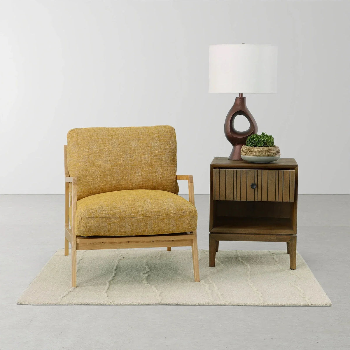 LH Imports Las Vegas Lawrence Arm Chair - Tuscan Sun LAW-01-TS