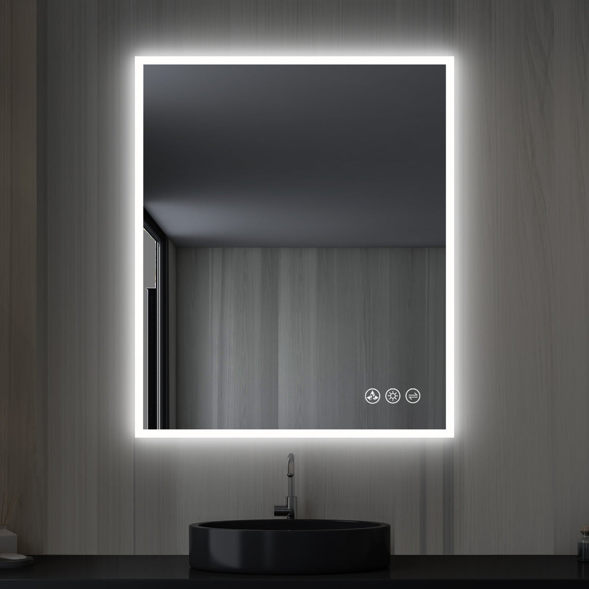 Blossom Beta 30″x36″ LED Mirror with Frosted Sides