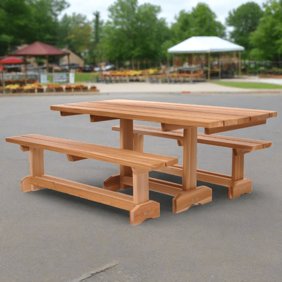 All Things Cedar 3-Piece 6-ft Market Table Set MT70-3