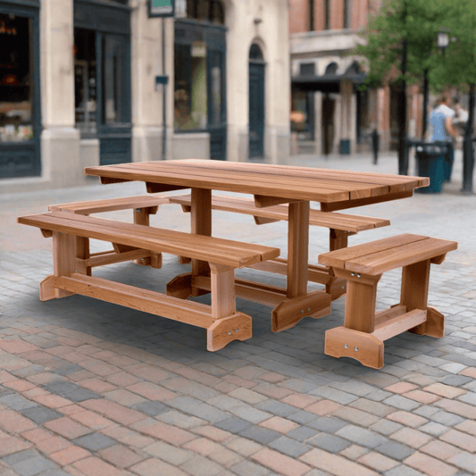 All Things Cedar 5-Piece 6-ft Market Table Set MT70-5