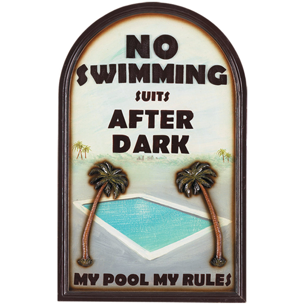 RAM Outdoor Décor No Swimming Suits ODR639