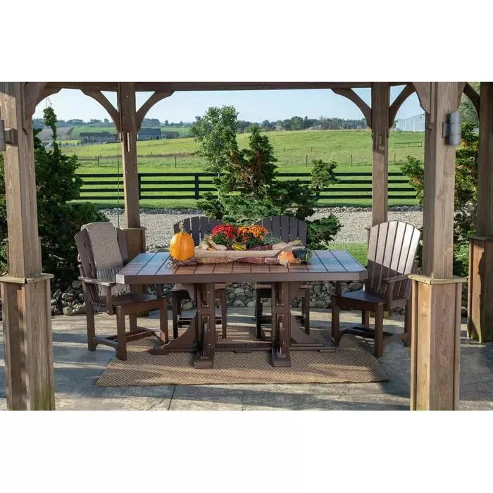 LuxCraft 4' x 6' Counter Height Poly Rectangular Table