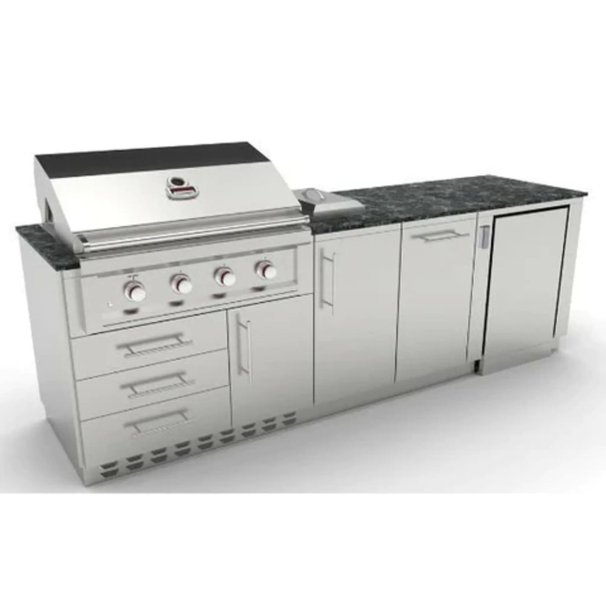 Sunstone Intermediate 9 Foot High Quality Cabinet Island Package SCP9INTER12