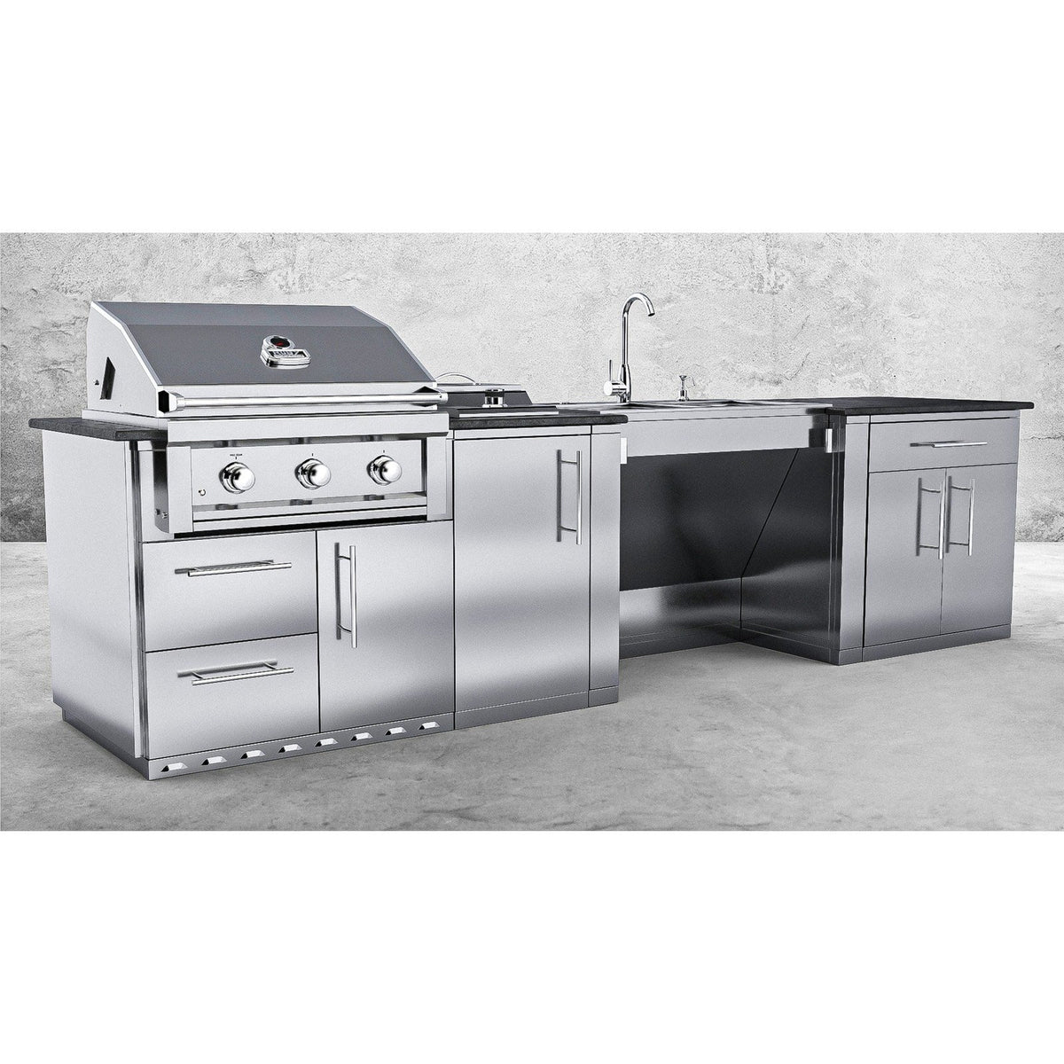 Sunstone Cabana 10'-8" ADA Compliant Grill Island Package SCPCABANA