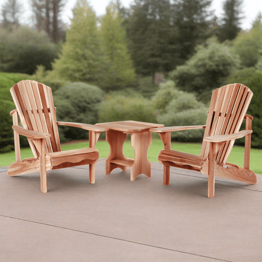 All Things Cedar 3-Piece Adirondack Side Table Set ST24-Set