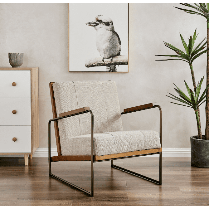 New Pacific Direct Damian Fabric Accent Chair 9900015-299