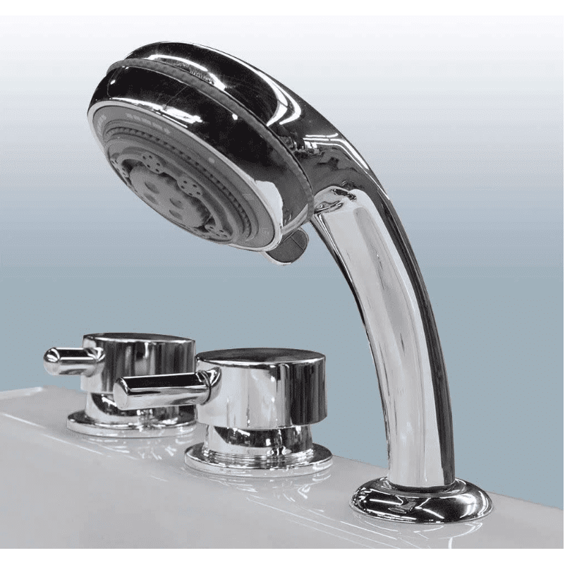 MediTub  Modern European 4-Piece Hand Shower in Chrome with Tub Filler OP32F