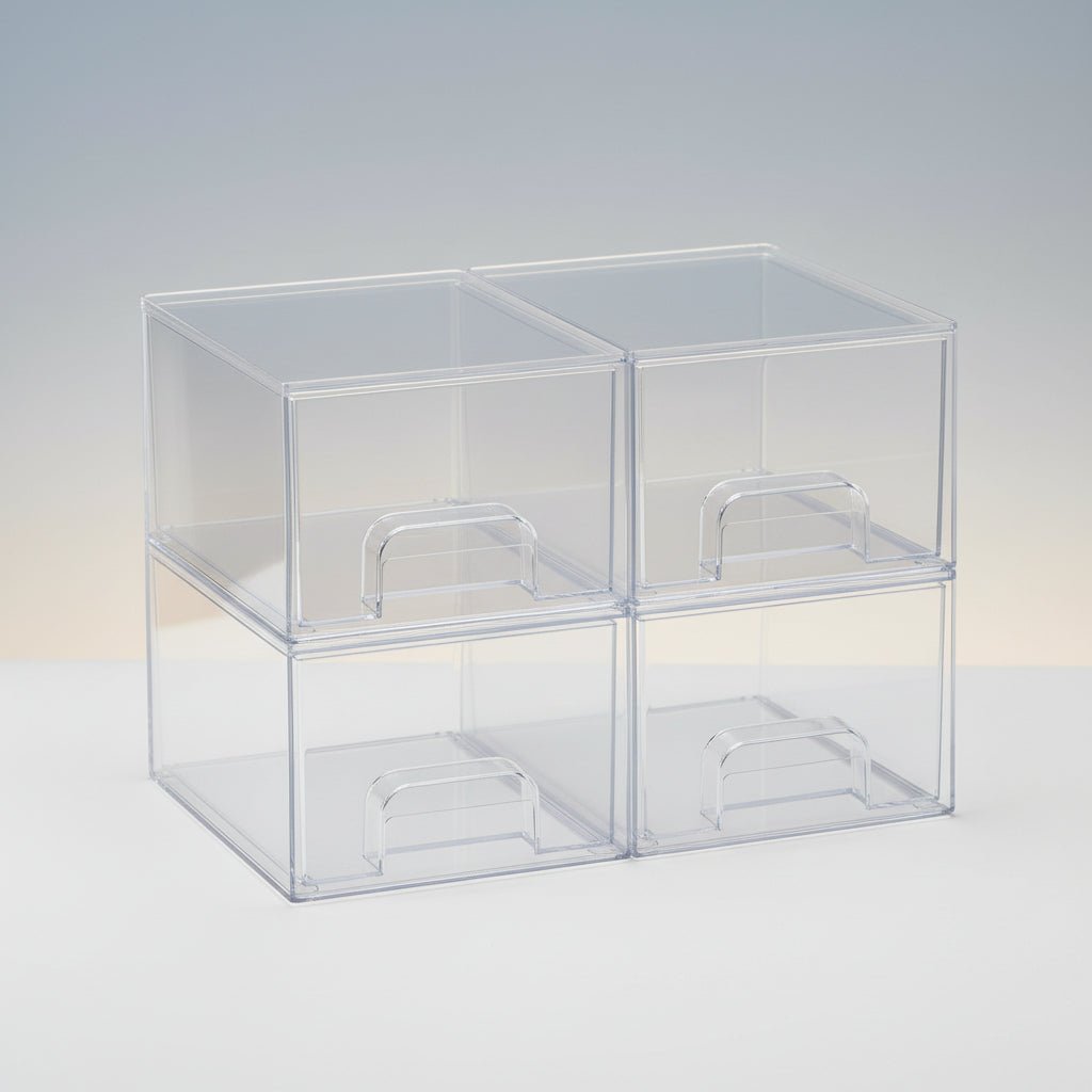 Clear Stackable Acrylic Storage Drawers