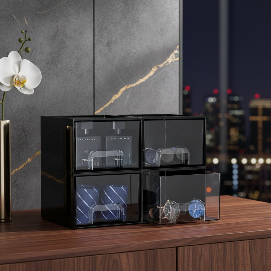 Clear Stackable Acrylic Storage Drawers