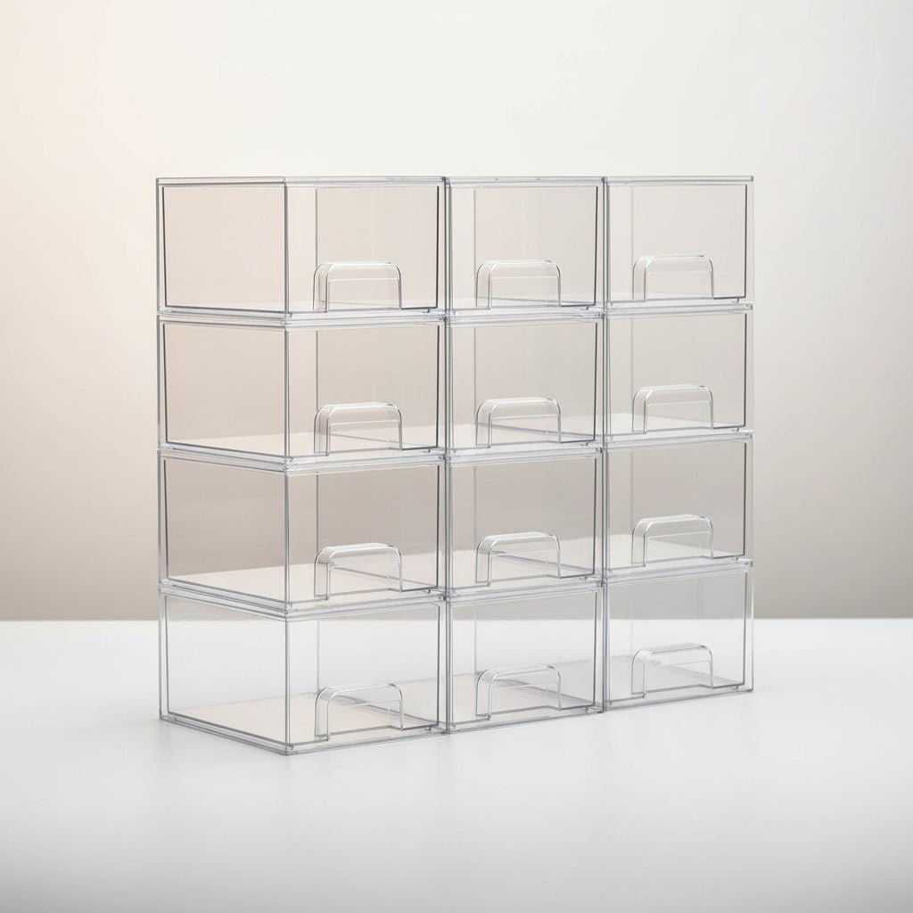 Clear Stackable Acrylic Storage Drawers