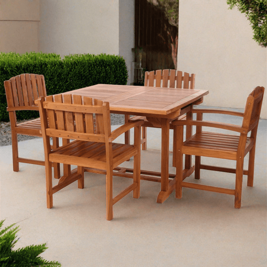 All Things Cedar 5-Piece Butterfly Extension Table Dining Chair Set TD72-20