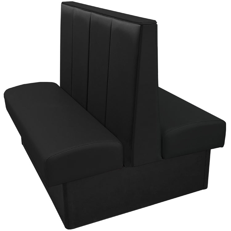 Oak Street Manufacturing Double 30" x 42" Waldorf Vinyl/Upholstered Booth