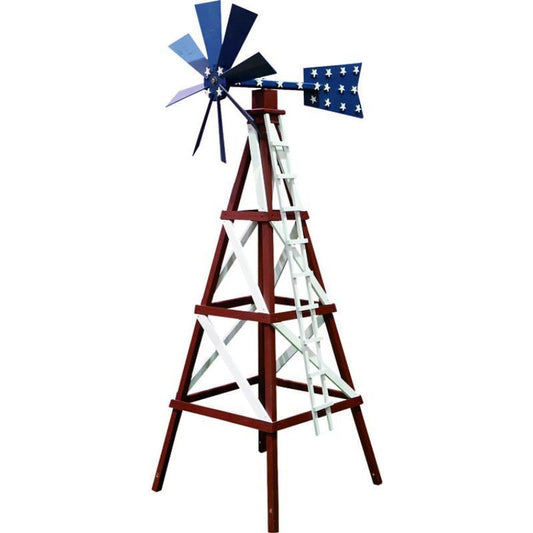 A & L Furniture Farm Style Windmill Garden Outdoor Spinner