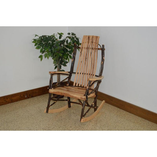 A & L Furniture Hickory 9-Slat Rocking Chair
