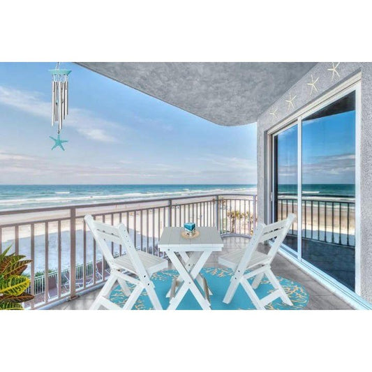 A & L Furniture Poly Coronado Square Folding Bistro Set