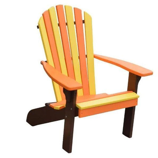 A & L Furniture Poly Fanback Adirondack Chair- Seasonal Color Combos