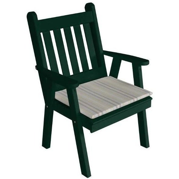 A & L Furniture Yellow Pine Traditional English Chair