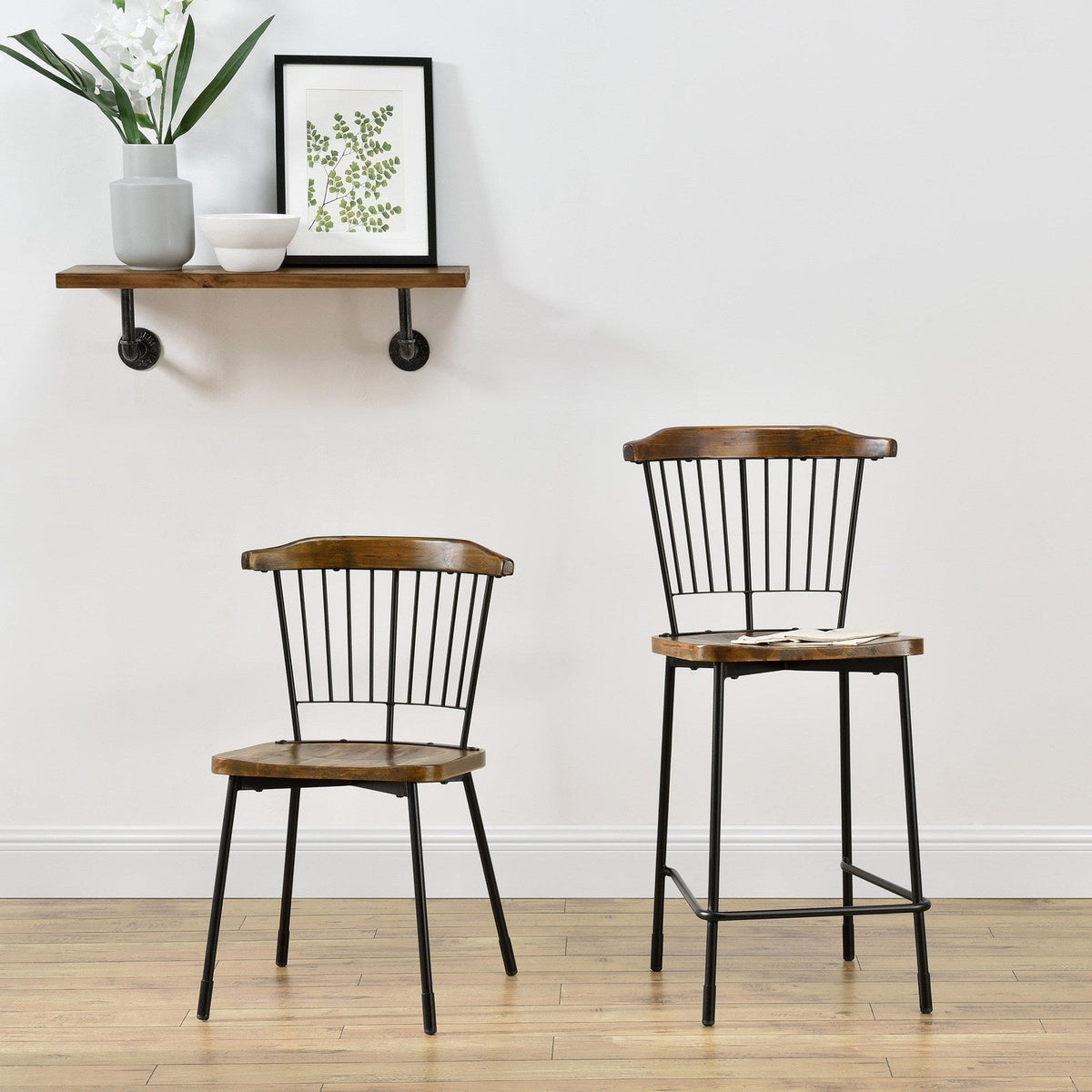 New Pacific Direct Greco Counter Stool, (Set of 2) 9300044