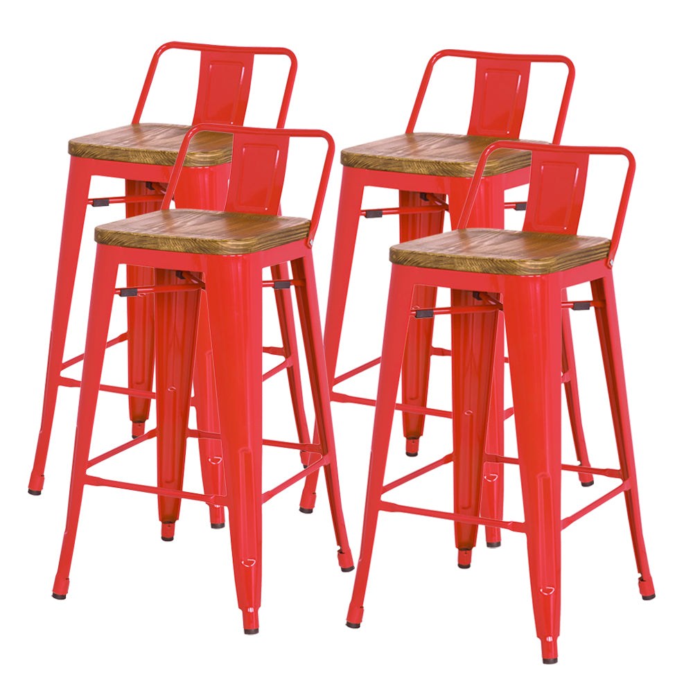 New Pacific Direct Metropolis Low Back Counter Stool, (Set of 4) 938533-R