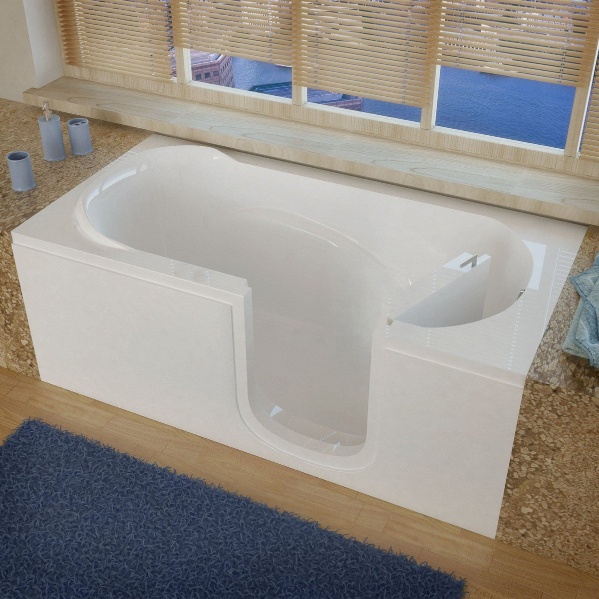 MediTub  Step-In 30 x 60 Right Drain White Soaking Step-In Bathtub 3060SIRWS