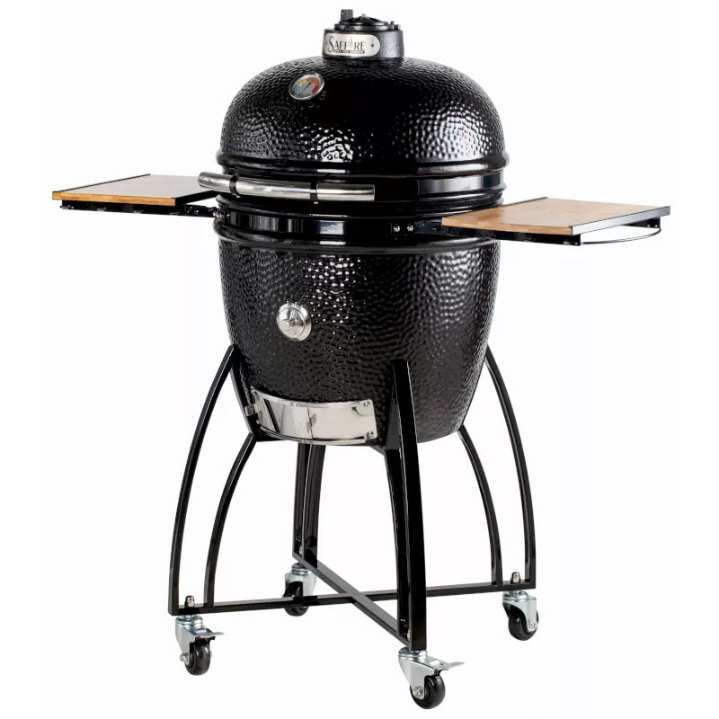 Saffire Kamado Large Ceramic Grill and Smoker SGUB19-CGOB/KSC