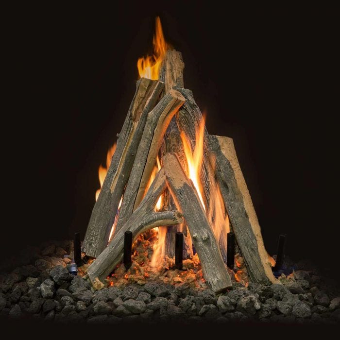 Grand Canyon Arizona Juniper Kiva Gas Log Set (7 PC) AJ-KIVALOGS