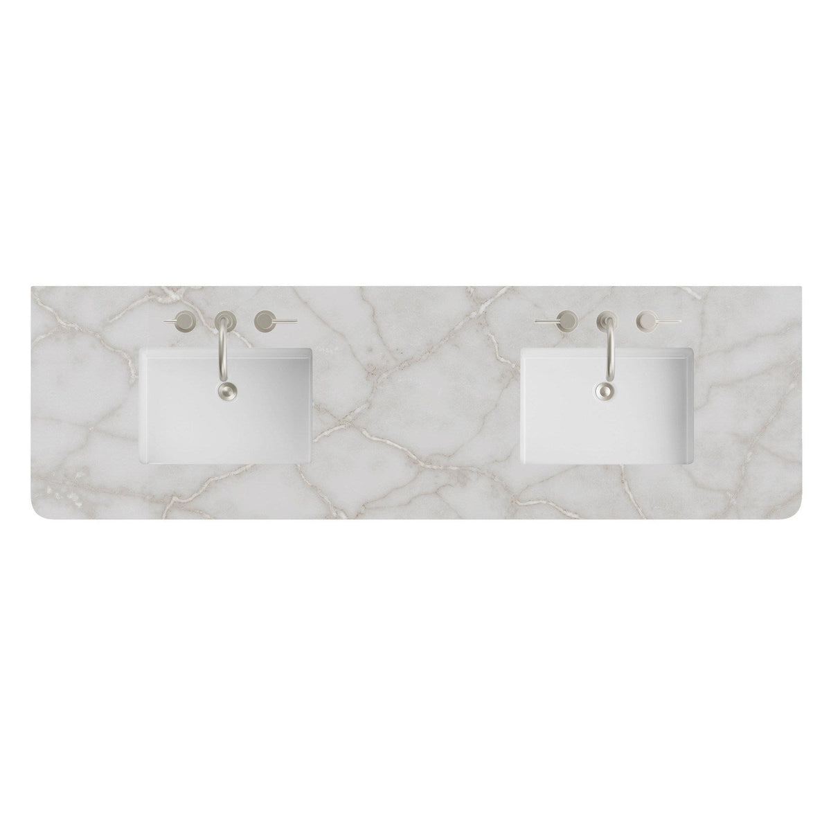 James Martin Vanities 72" Single Radius Cut Widespread