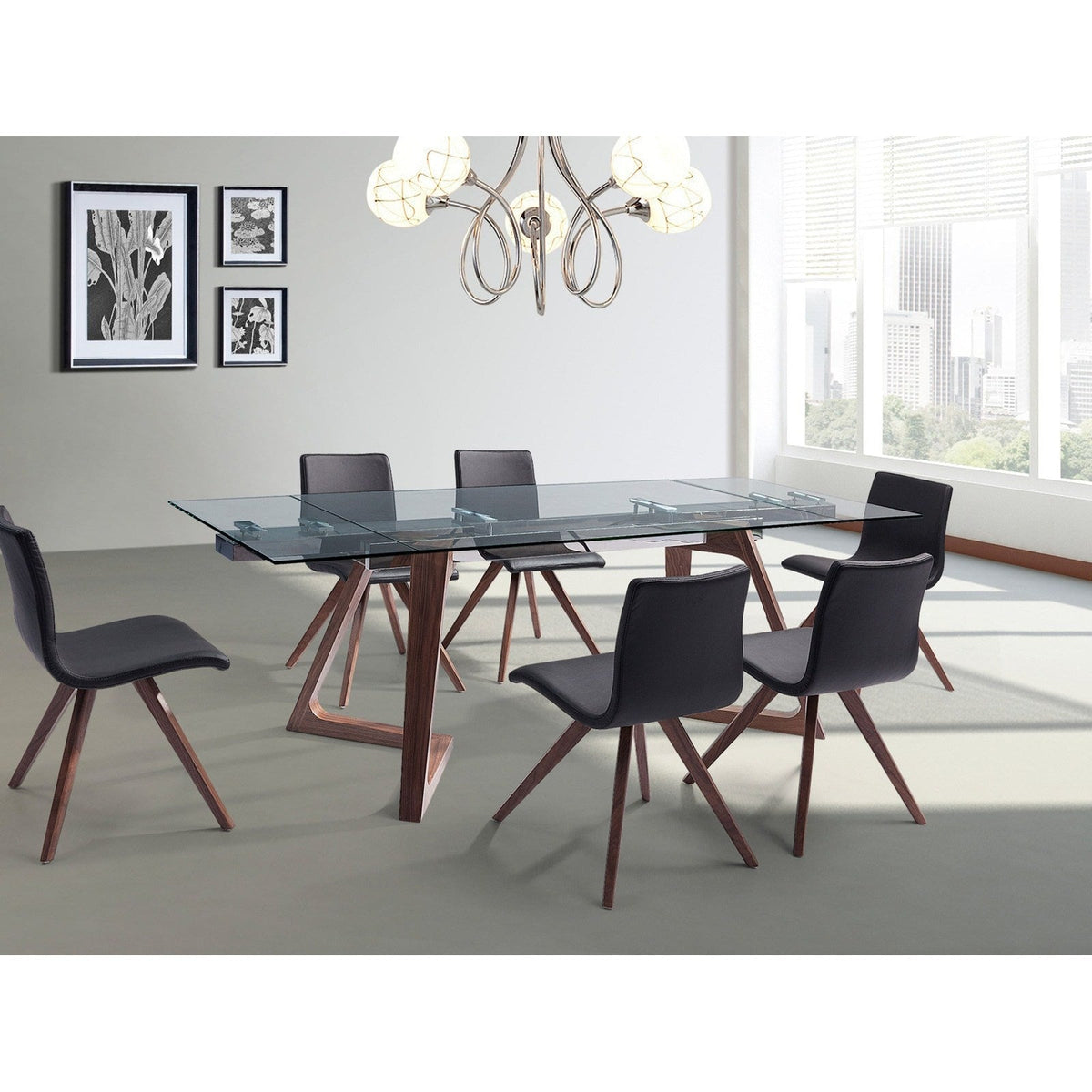 Whiteline Modern Living Delta Extendable Dining Table